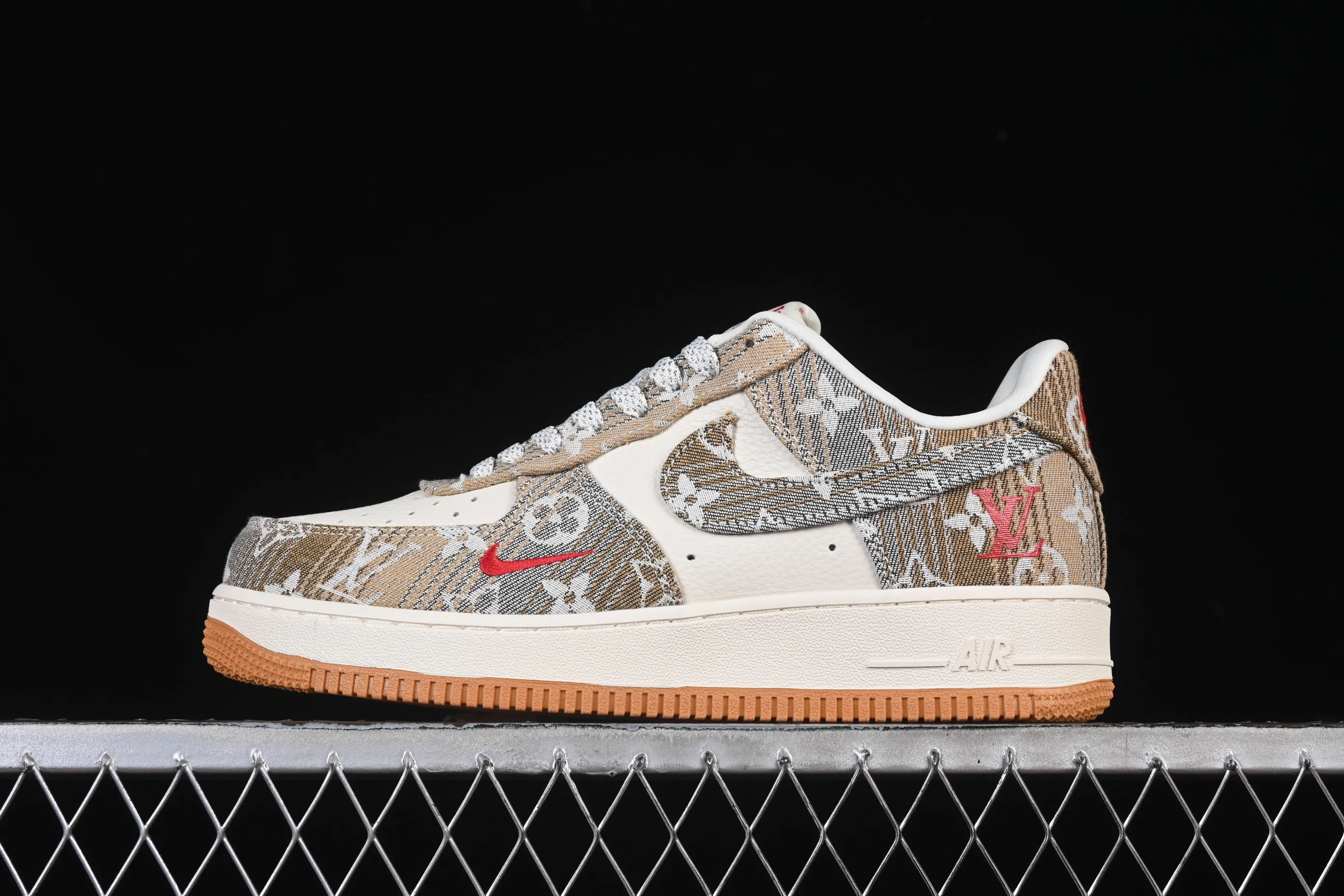 All categories Nk Air Force 1 Air Force series Nk Air Force 1 Low Air Force low-top Nike Air Force 1'07 Low LV joint gray brown floral cloth Air Force 1 low-top casual sneakers DF0188-076